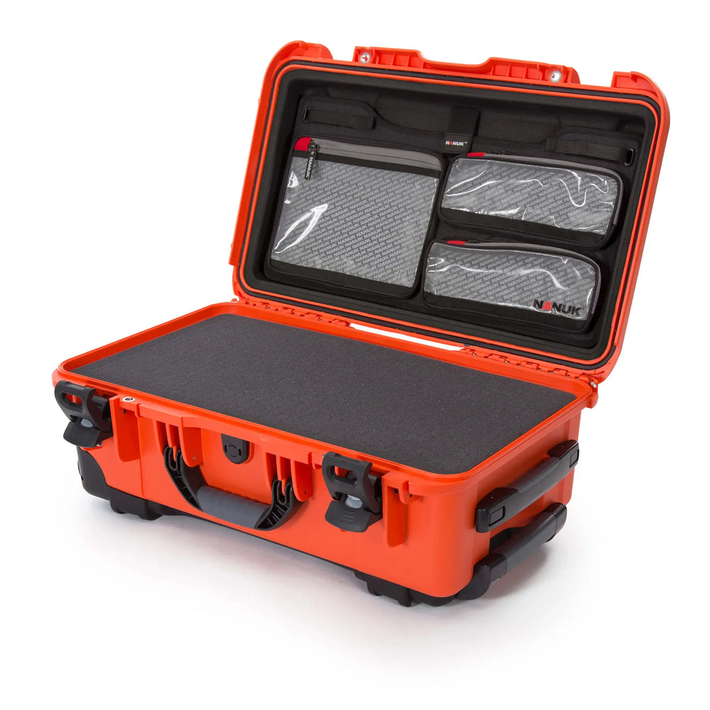 NANUK 935 WATERPROOF HARD CASE W/FOAMORANGE INTERIOR: 20.5 X 11.3 X 7.5IN