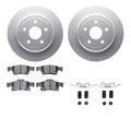 DFC 11-22 Dodge Durango Rear Geospec Rotors with 5000 Advanced Brake Pads w/Hardware
