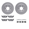 R1 Concepts Brake Rotor- Carbon Coated with Ceramic Pads Hdw