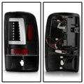Spyder 00-06 GMC Yukon/Yukon XL V2 Light Bar LED Tail Lights - Black (ALT-YD-CD00V2-LBLED-BK)