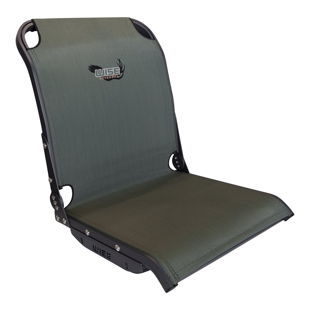 WISE 3373 AEROX COOLRIDE MESH HIGH BACK BOAT SEAT WHITE W/ SILVER FRAME