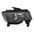 17C JP GRAND CHEROKEE HALGN BLACK HEADLIGHT ASSYRH