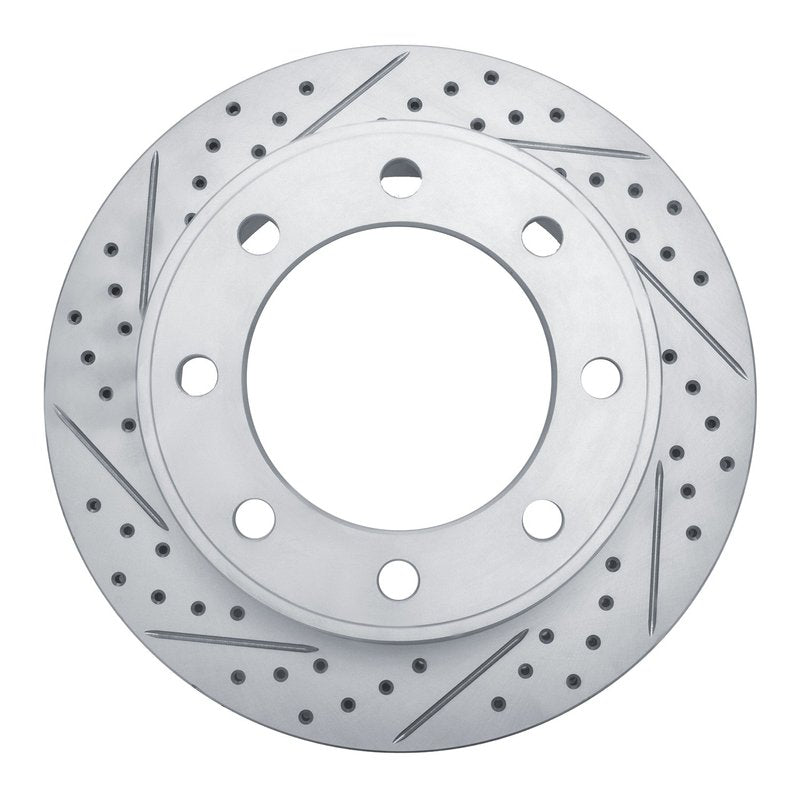 DFC 99-05 Ford F-250 4WD (Super Duty) Front Left Drilled & Slotted Geoperformance Rotor