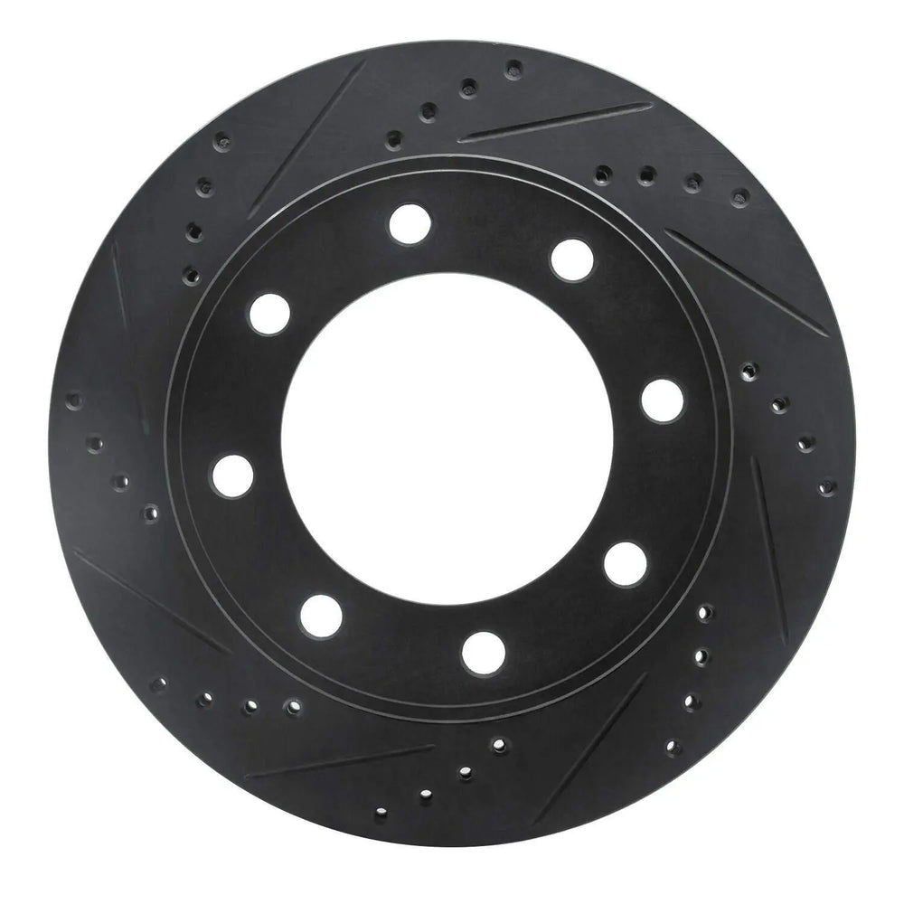 R1 99-05 Ford F-250 4WD (Super Duty) Front Left Drilled & Slotted Geo-Carbon Rotor