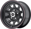 AR767 15X10 5X5.0 G-BLK W/ STRIPES -38MM