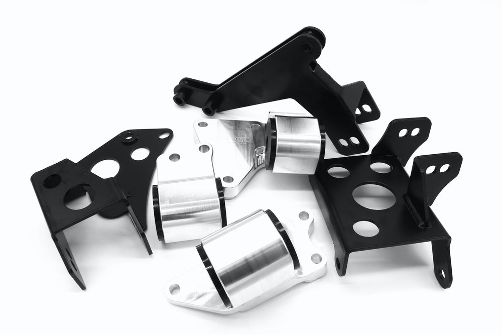 Performance Left Hand mount kit for 96-00 Civic 2 bolt Solid 6061 inserts