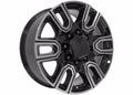 20 IN REPLICA WHEEL FITS GMC SIERRA 2500/3500 CV96A BLACK MACHINED 20X8.5