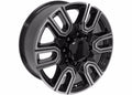 20 IN REPLICA WHEEL FITS GMC SIERRA 2500/3500 CV96A BLACK MACHINED 20X8.5