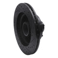 R1 76-81 Chrysler Newport Front Left Drilled & Slotted Black Brake Rotor