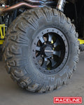 Raceline A71B Mamba 14x7in / 4x156 BP / 30mm Offset / 132.5mm Bore - Satin Black Beadlock Wheel