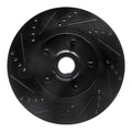 R1 01-05 Ford Explorer Sport Front Left Drilled & Slotted Black Brake Rotor