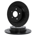 R1 Concepts Brake Rotor- Slotted - Silver Fits Pontiac Vibe