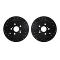 R1 Concepts Brake Rotor- Slotted - Silver Fits Pontiac Vibe