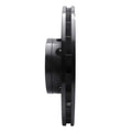 R1 00-03 BMW M5 Right Front Slotted Black Brake Rotor