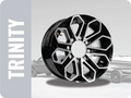 RAMBLER TRAILER ASSY ST225/75R15 LRE ON 15X6 6X5.5 FULL PAINT BLACK 6FORK ALUMINUM WHEEL 2835LCC