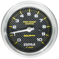GAUGE TACHOMETER 3 3/8IN 10K RPM MARINE CARBON FIBER