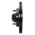 R1 97-99 Ford F-150 RWD Front Left Drilled & Slotted Black Brake Rotor