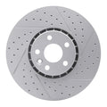 R1 10-16 Volvo Xc60 Front Right Drilled & Slotted Geoperformance Rotor