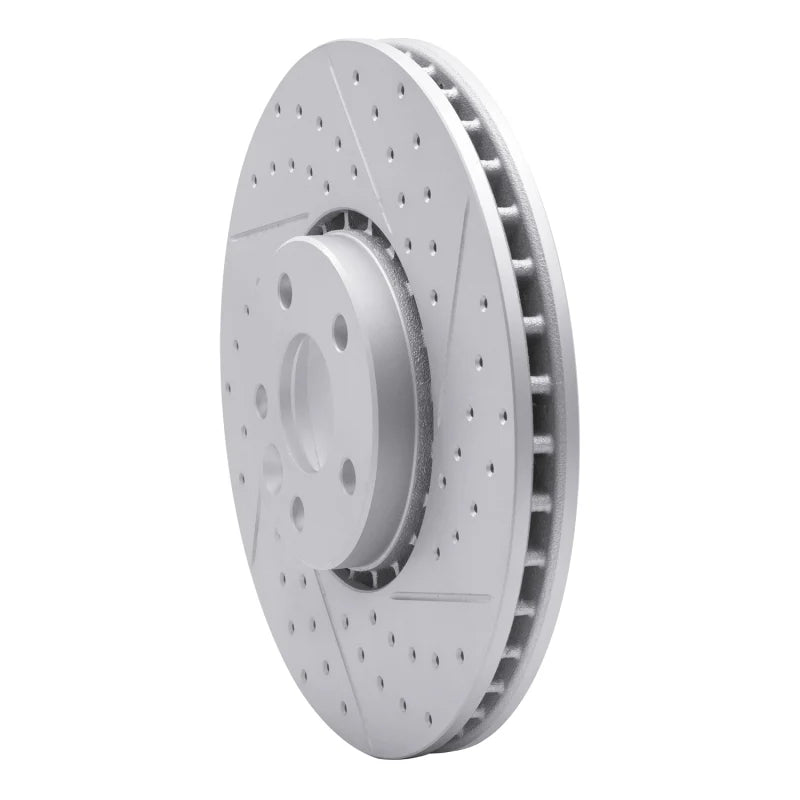 R1 10-16 Volvo Xc60 Front Right Drilled & Slotted Geoperformance Rotor