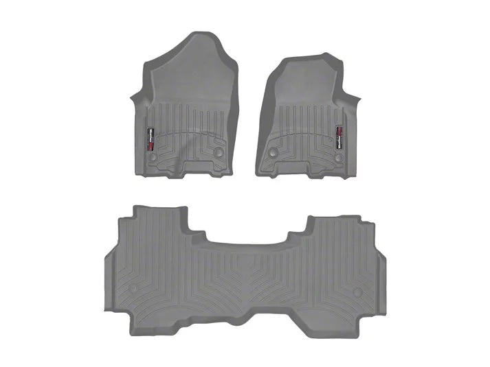 WeatherTech Grey Front and Rear Floorliners Fits -20-24 Dodge RAM 461428-1-4