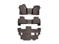 WeatherTech Cocoa Front and Rear Floorliners - Over The Hump Fits -20-20 Chevrolet GMC 475431-476072