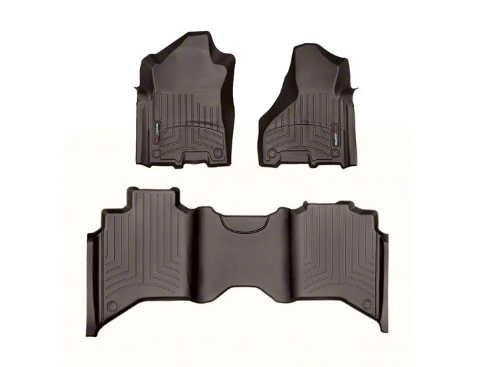 WeatherTech Cocoa Front and Rear Floorliners Fits -20-24 Dodge RAM 471545-1-6