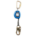 BASELINE 7FT WEB SELFRETRACTING LIFELINE WITH ALUMINUM REBAR HOOK BLACK