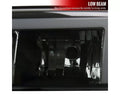 YUKON DENALI HEADLIGHT AND LED BUMER LIGHT MATTE BLACK HOUSING AND SMOKED LENS WITH LED BAR
