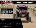 1623 YAMAHA KODIAK 700/0723 GRIZZLY 700/0914 GRIZZLY 550 HEAVY DUTY REAR UNIVERSAL AXLE