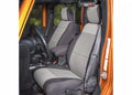 Seat Cover Kit, Front, Neoprene, Black/Gray; 11-18 Jeep Wrangler