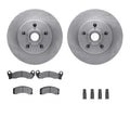 R1 Concepts E- Line Series Brake Rotor with Ceramic Brake Pads Hdw Fits Lincoln Continental