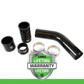 H S Motorsports 2023-2025 Ford 6.7L (HO) Hot Side Intercooler Pipe Upgrade Kit (GREEN) 122016-HO-G