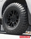 Aluminum Wheels 15x8 Gauge 950B Satin Black Multi Spoke -24 Offset 5 on 139.7 Bolt Pattern 106.5 Bore Raceline