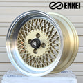 Enkei92 Classic Line 15x8 25mm Offset 4x100 Bolt Pattern Gold Wheel