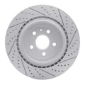 R1 09-24 Cadillac Cts Rear Right Drilled & Slotted Geo-Carbon Rotor