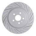 R1 09-24 Cadillac Cts Rear Right Drilled & Slotted Geo-Carbon Rotor