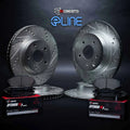 R1 20-26 Ford Police Interceptor Utility Rear Left Drilled & Slotted Geoperformance Rotor