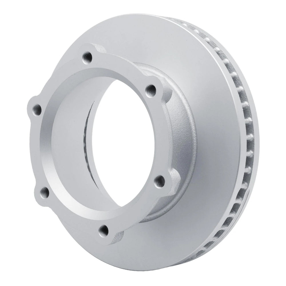 R1 12-20 Hino 155 Front Right Drilled & Slotted Silver Brake Rotor