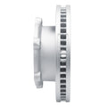 R1 12-20 Hino 155 Front Right Drilled & Slotted Silver Brake Rotor