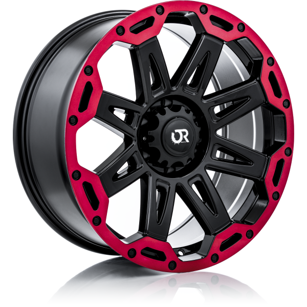 GOBI OFFROAD 18X9 6X135 GLOSS BLACK W/RED LIP