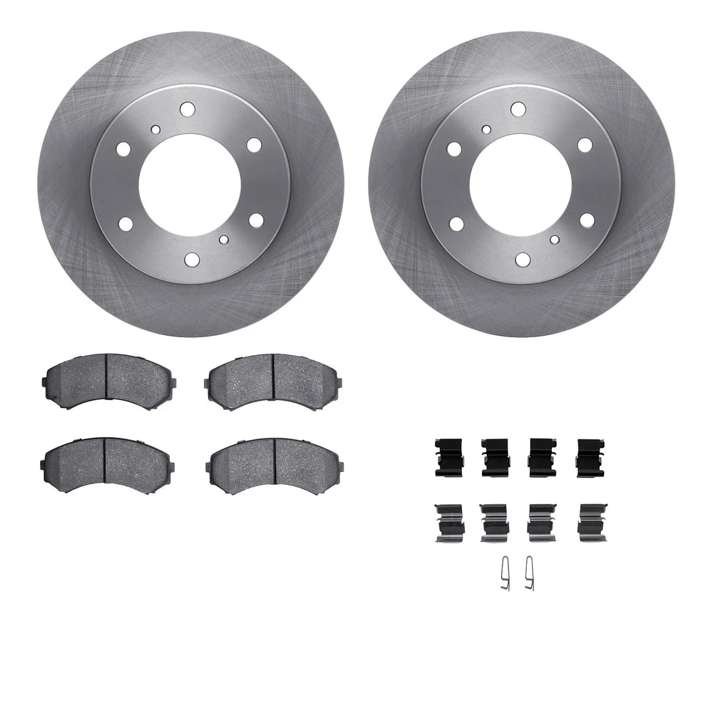 DFC 98-07 Lexus LX470 Front Rotors with 5000 Advanced Brake Pads w/Hardware