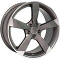 19 IN REPLICA WHEEL AU29 FITS AUDI A SERIES RIM 19X8.5 MACHINED WHEEL