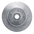 R1 74-79 Ford Galaxie 500 Front Right Drilled & Slotted Black Brake Rotor