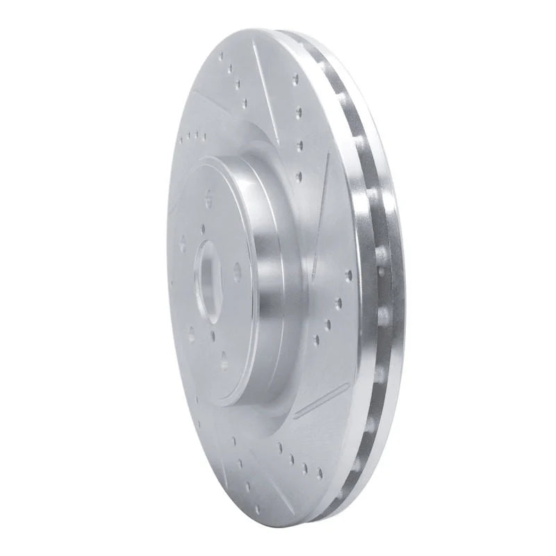 R1 18-21 Subaru WRX STI Front Right Slotted Black Brake Rotor