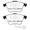 EBC Racing 07-10 Audi TT Quattro 3.2L RP-X Front Brake Pads