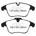 EBC 2016-2018 Volvo S60 2.0L Turbo Greenstuff Front Brake Pads