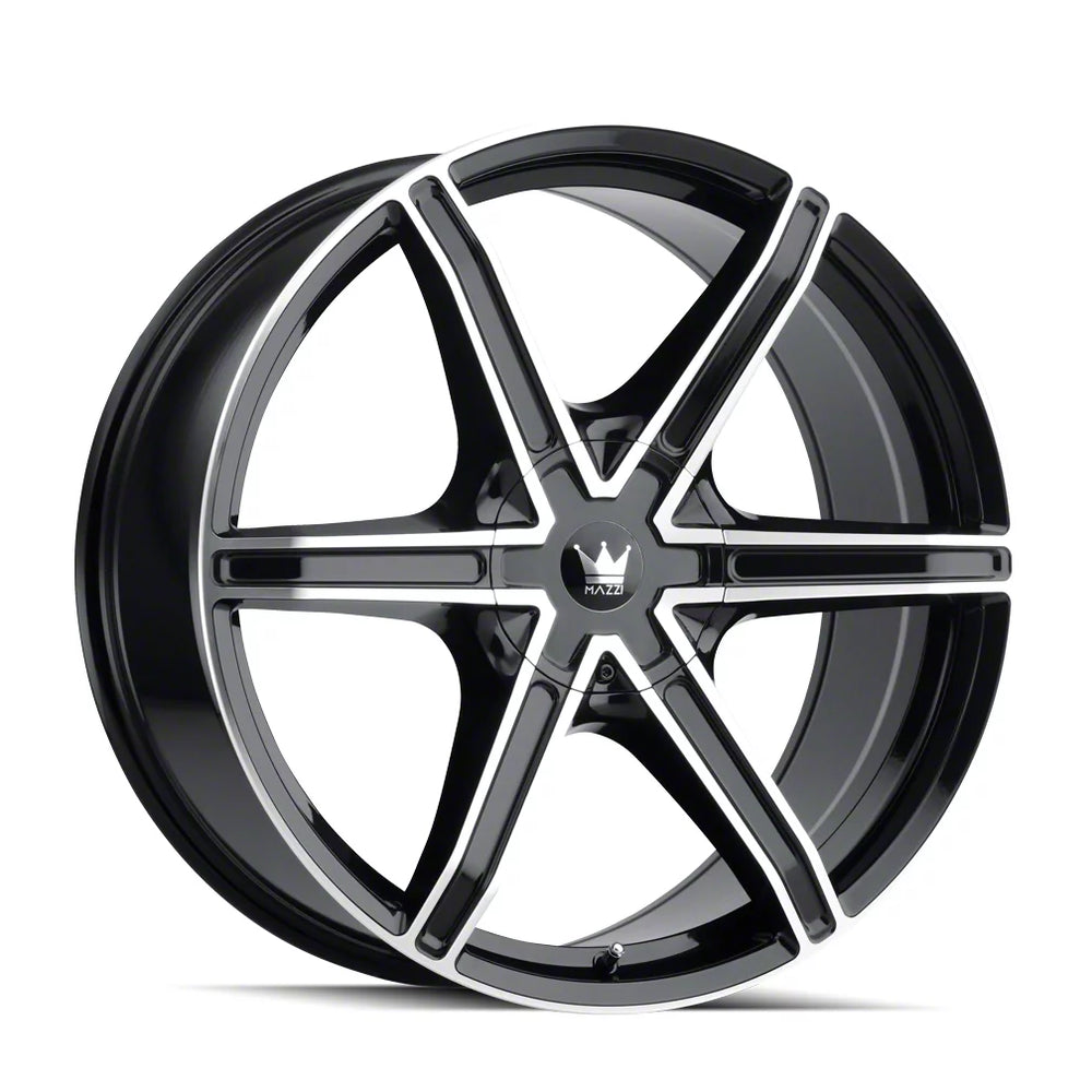 MAZZI STILTS 371 BLACK MACHINED 18X8 5-110 5-127 30MM 71.5MM