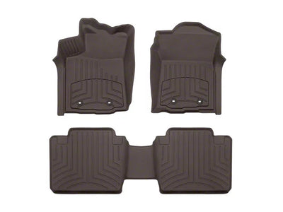 WeatherTech Cocoa Front Rear FloorLiner HP Fits -20-23 Tacoma 4712991IM-470215IM