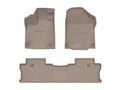 WeatherTech Tan Front Rear FloorLiner HP Fits -20-26 Ridgeline 45971-1-2IM