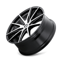 193 (193) BLACK/MACHINED FACE 18X8